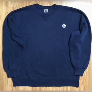 Vintage 90’s Russell Athletics USA Made Sweatshirt Navy Blue Pullover XL